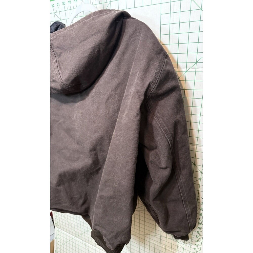Carhartt J280 Sandstone Sierra Jacket Brown Duck Canvas Quilted Lining XL - Picture 10 of 10